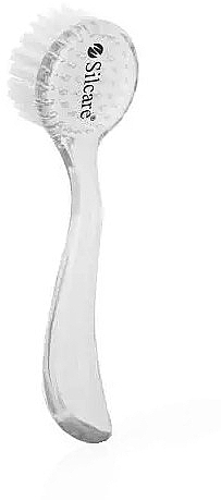 Round Nail Brush, transparent - Silcare — photo N1