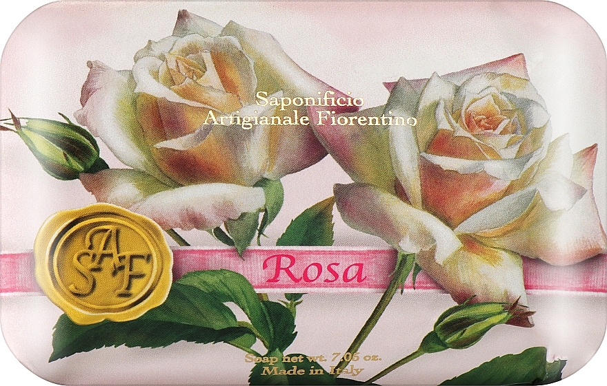 Toilet Soap "Rose" - Saponificio Artigianale Fiorentino Rose Soap — photo N1