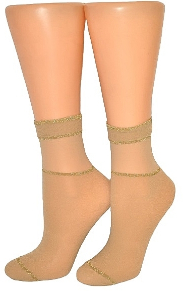 Bianca Women Socks, nudo-oro - Veneziana — photo N2