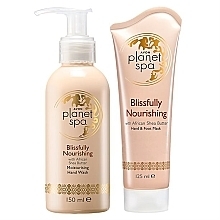 Fragrances, Perfumes, Cosmetics Set - Avon Planet Spa Blissfully Nourishing Set (hand/wash/150ml + foot/hand/mask/125ml)