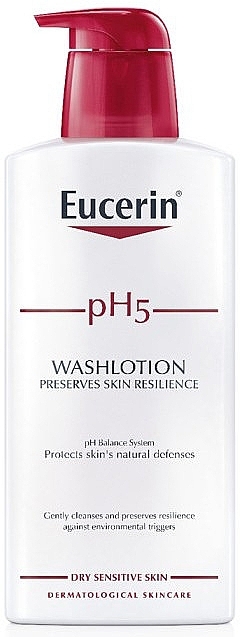 Cleansing Body Lotion for Sensitive Skin - Eucerin pH5 WashLotion — photo N1