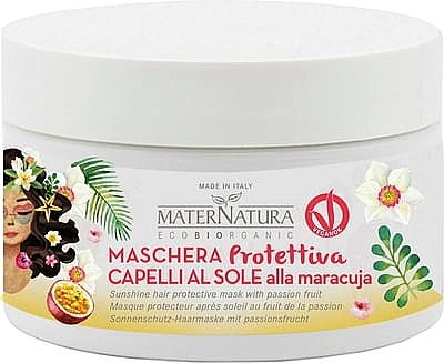 Passion Fruit Hair Mask - MaterNatura Sunshine Hair Protective Mask — photo N2