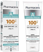 Fragrances, Perfumes, Cosmetics Facial Sun Cream - Pharmaceris A Medic Protection Special Protection Cream SPF 100+