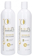Fragrances, Perfumes, Cosmetics Keratin Hair Straightening Set - Encanto Nanox Set (sh/473ml + treatm/473ml)