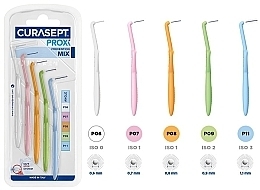 Fragrances, Perfumes, Cosmetics Interdental Brush Set, 5 pieces, mix - Curaprox Curasept Proxi Prevention Angle Mix