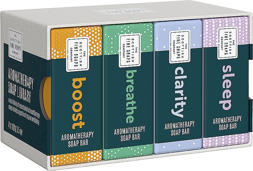 Set - Scottish Fine Soaps Aromatherapy Soap Library (soap/4x100g) — photo N4