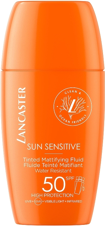 Tinted Mattifying Fluid - Lancaster Sun Sensitive Tinted Mattifying Fluid SPF50 — photo N1