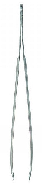 Beveled Eyebrow Tweezers 8.5 cm, nickel-plated - Disna Pharm — photo N1