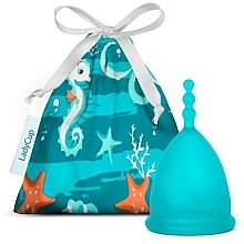 Fragrances, Perfumes, Cosmetics Menstrual Cup L, blue - LadyCup Revolution Blue Starfish