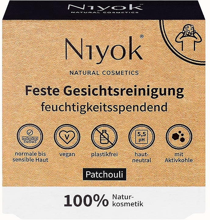 Patchouli Face Cleansing Soap - Niyok Natural Cosmetics — photo N3