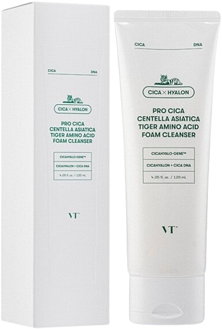 Cleansing Foam - VT Cosmetics PRO CICA Centella Asiatica Tiger Amino Acid Foam Cleanser — photo N1