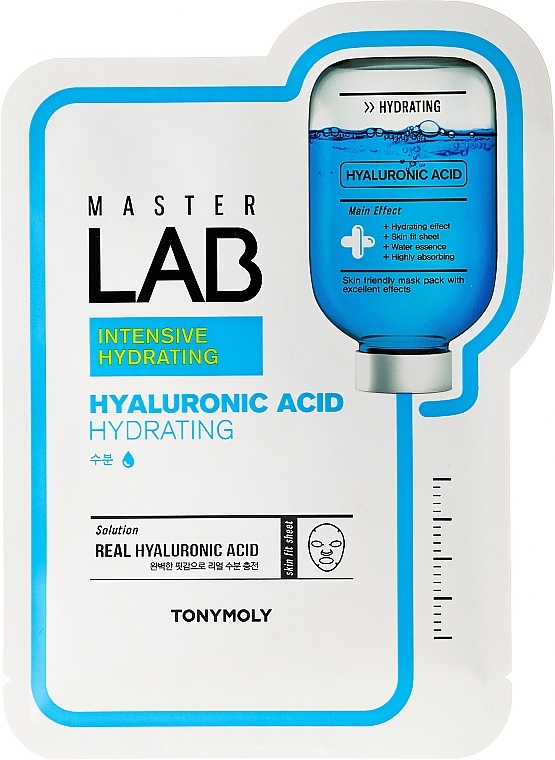 Hyaluronic Acid Facial Sheet Mask - Tony Moly Master Lab Hyaluronic Acid Mask — photo N1