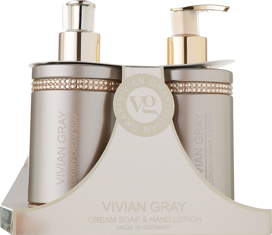 Vivian Gray - Brown Crystals Set (cr/soap/250ml + h/lot/250ml) — photo N1