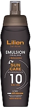 Fragrances, Perfumes, Cosmetics Sunscreen Body Emulsion - Lilien Sun Active Emulsion SPF 10