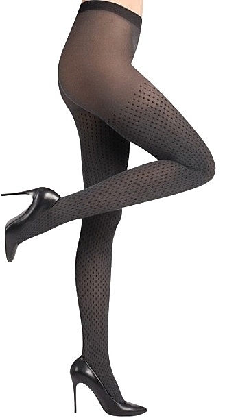 Melody Tights, 60 Den, melange/nero - Gabriella — photo N2