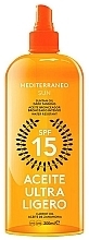 Fragrances, Perfumes, Cosmetics Tanning Oil - Mediterraneo Sun Carrot Suntan Oil Dark Tanning SPF15