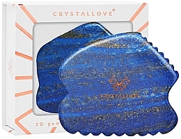 Lapis Lazuli Gua Sha Massager, blue - Crystallove Lapis Lazuli Contour Gua Sha — photo N10