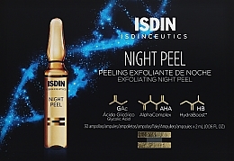 Fragrances, Perfumes, Cosmetics Exfoliating Night Serum with Glycolic Acid - Isdin Isdinceutics Night Peel