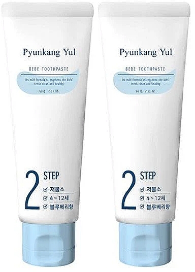 Children's Toothpaste 4-12 years - Pyunkang Yul Kids & Baby Toothpaste Blueberry 2 Step — photo N1