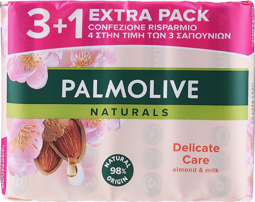 Almond Milk Soap 3+1 - Palmolive Natural Delicate Care with Almond Milk Soap — photo N31