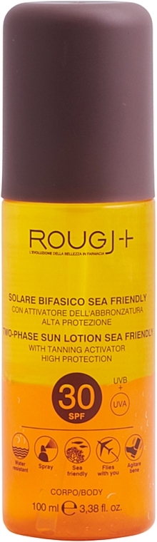 2-Phase Sun Lotion SPF 30 - Rougj+ Two-Phase Sun Lotion High Protection With Tanning Activator SPF 30 — photo N1