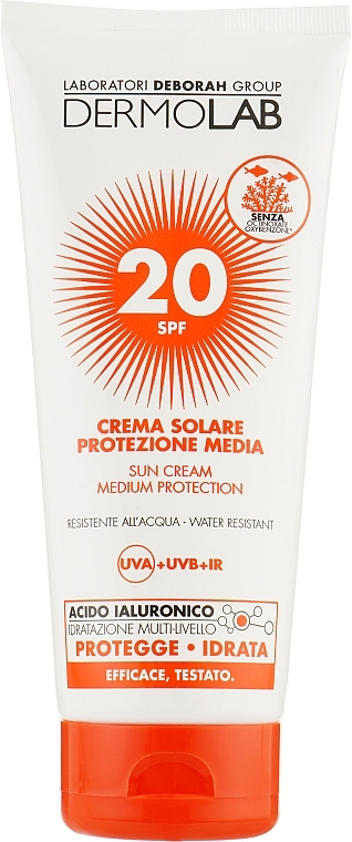 Sun Cream - Deborah Milano Dermolab Sun Cream SPF 20 — photo N1