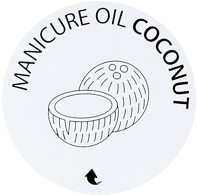 Manicure Oil "Coconut" - Semilac Care Manicure Oil Coconut — photo N2