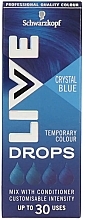 ドロップ ヘアカラー  - Live Drops Crystal Blue Temporary Color — photo N1