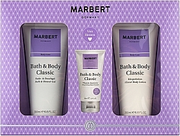 Fragrances, Perfumes, Cosmetics Marbert Bath & Body Classic - Set (sh/gel/200 ml + h/cr/50 ml + b/lot/200 ml)