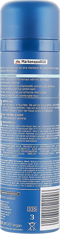 Refreshing Shaving Gel - Balea Men Fresh Rasiergel — photo N2