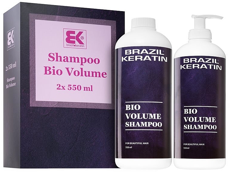 Set - Brazil Keratin Bio Volume Shampoo Set (h/shampoo/550mlx2) — photo N1