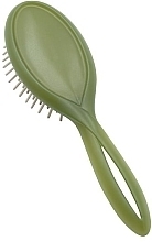 Hair Brush, green - Acca Kappa Infinito Brush Long Wooden Pins — photo N2