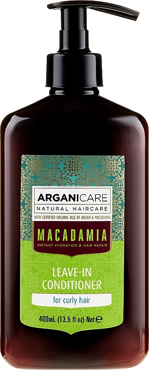 Leave-In Curly Hair Conditioner - Arganicare Macadamia Leave-In Conditioner — photo N8