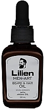 Fragrances, Perfumes, Cosmetics Beard & Hair Oil - Lilien Men-Art White Beard & Hair Oil