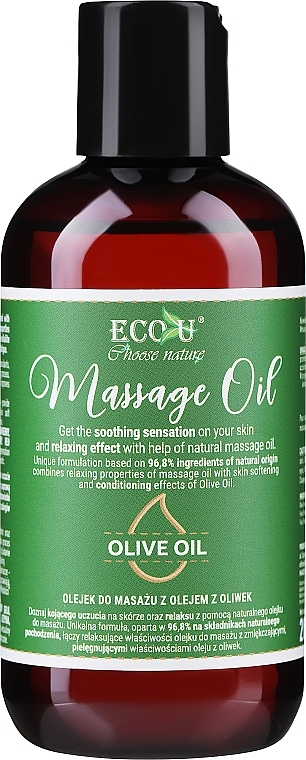 Olive Massage Oil - Eco U Olive Oil Massage Oil — photo N3