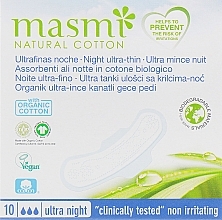 Sanitary Napkins, 10 pcs - Masmi Ultra Night — photo N1