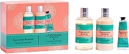 Fragrances, Perfumes, Cosmetics L'Occitane Pampelmousse Rhubarbe - Set (sh/g/250ml +b/lot/250ml + h/cr/30ml)