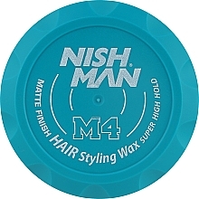 Hair Styling Matte Wax - Nishman Matte Finish Super High Hold Wax M4 — photo N1