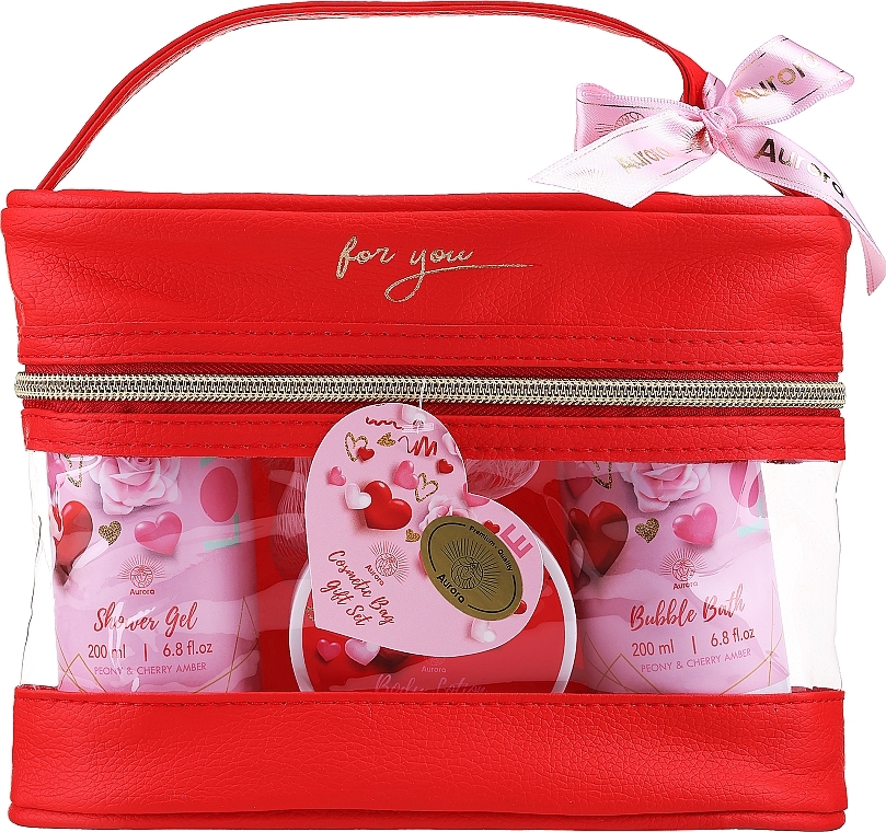 Aurora Peony & Cherry Amber Gift Set - Set, 5 products — photo N1