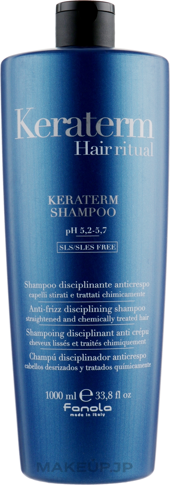 Damaged Hair Reconstruction Shampoo - Fanola Keraterm Shampoo — photo 1000 ml