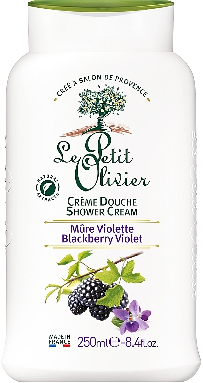 Shower Cream "Blackberry and Violet" - Le Petit Olivier Shower Cream Blackberry Violet — photo N1