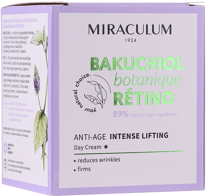 Facial Day Cream - Miraculum Bakuchiol Botanique Retino Anti-Age Intensive Lifting — photo N1