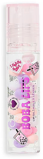 Lip Oil - I Heart Revolution Boba Lips Oil Clear — photo N2