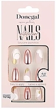 False Nails Set 3120 - Donegal Artistic Rose Gold — photo N1