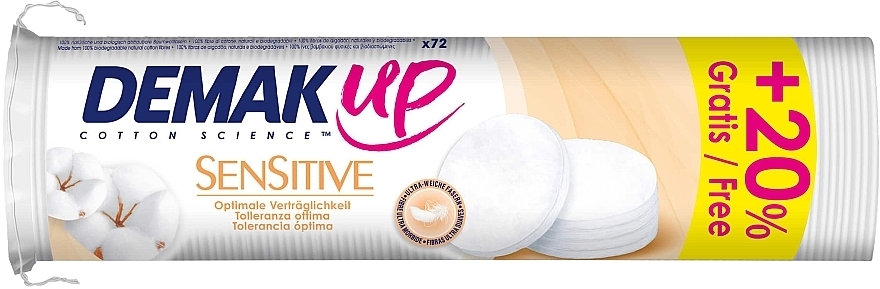 Cosmetic Cotton Pads - Demak Up Sensitive Pads — photo N1