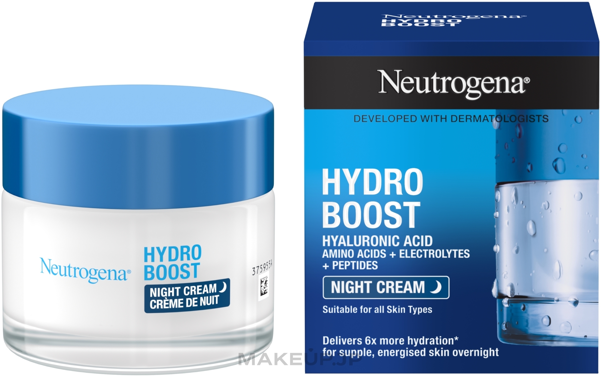 Moisturizing Night Face Cream - Neutrogena Hydro Boost Sleeping Cream — photo 50 ml