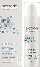 Serum with Vitamin C 15% & Peptides for Skin Brightening - Biotrade Pure Skin — photo N2