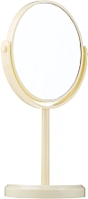 Fragrances, Perfumes, Cosmetics Round Mirror on Stand 85703, yellow - Top Choice Beauty Collection Mirror