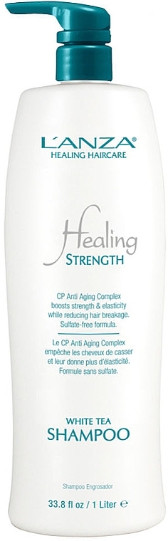 Nourishing Shampoo for Long & Weak Hair - L'ANZA Healing Strength White Tea Shampoo — photo N4