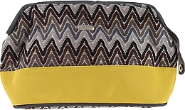 Makeup Bag "ZigZags" 94002, yellow-brown - Top Choice — photo N8